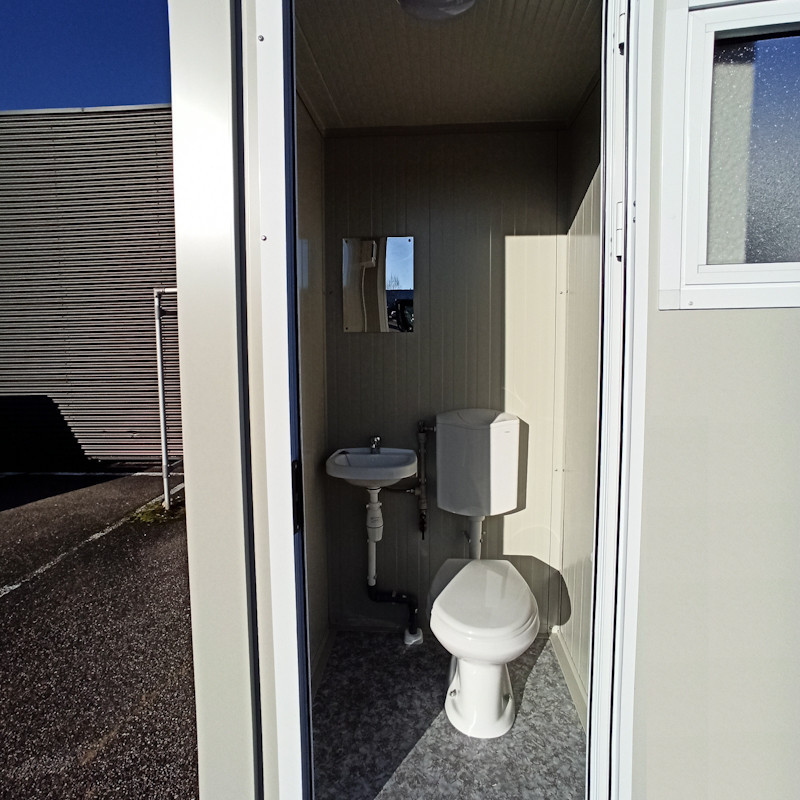 Bloco sanitário S1 novo com WC e lavatório – Image 6