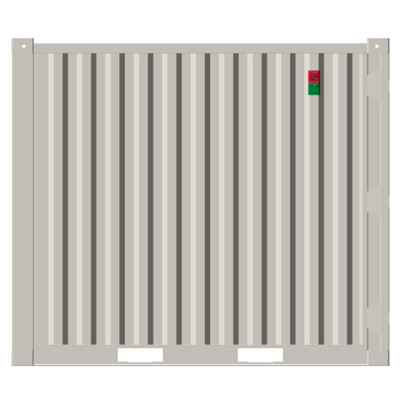 CONTÊINER DE ARMAZENAMENTO DE 10 PÉS COM ABERTURA DE PORTA SECCIONAL DE GARAGEM – Image 5